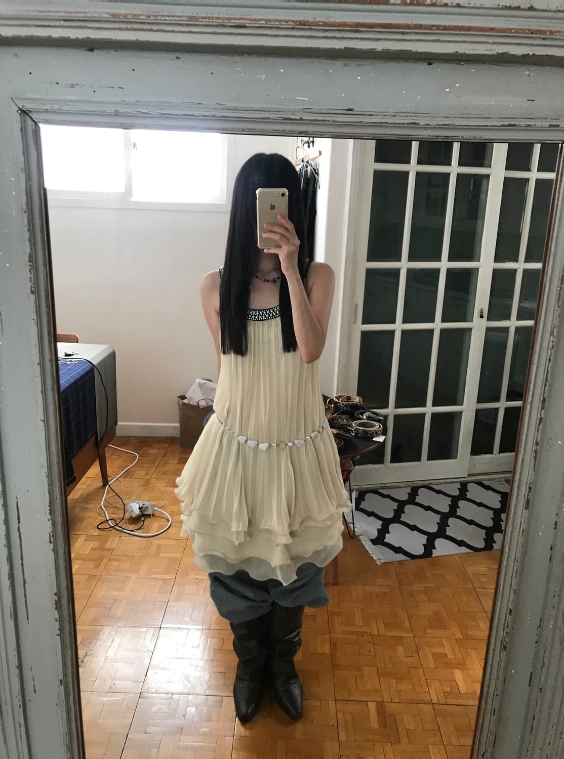vintage ruffle one-piece 상품이미지1