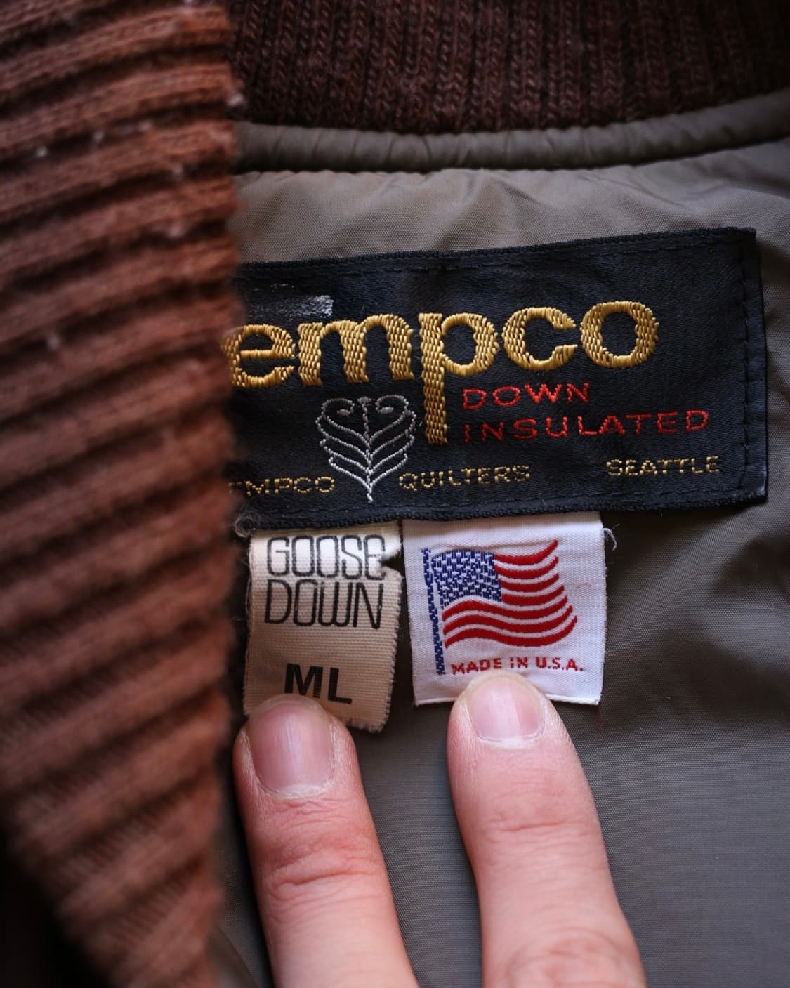 Tempco(템포) 70s 웨스턴 구스다운 자켓 상품이미지3