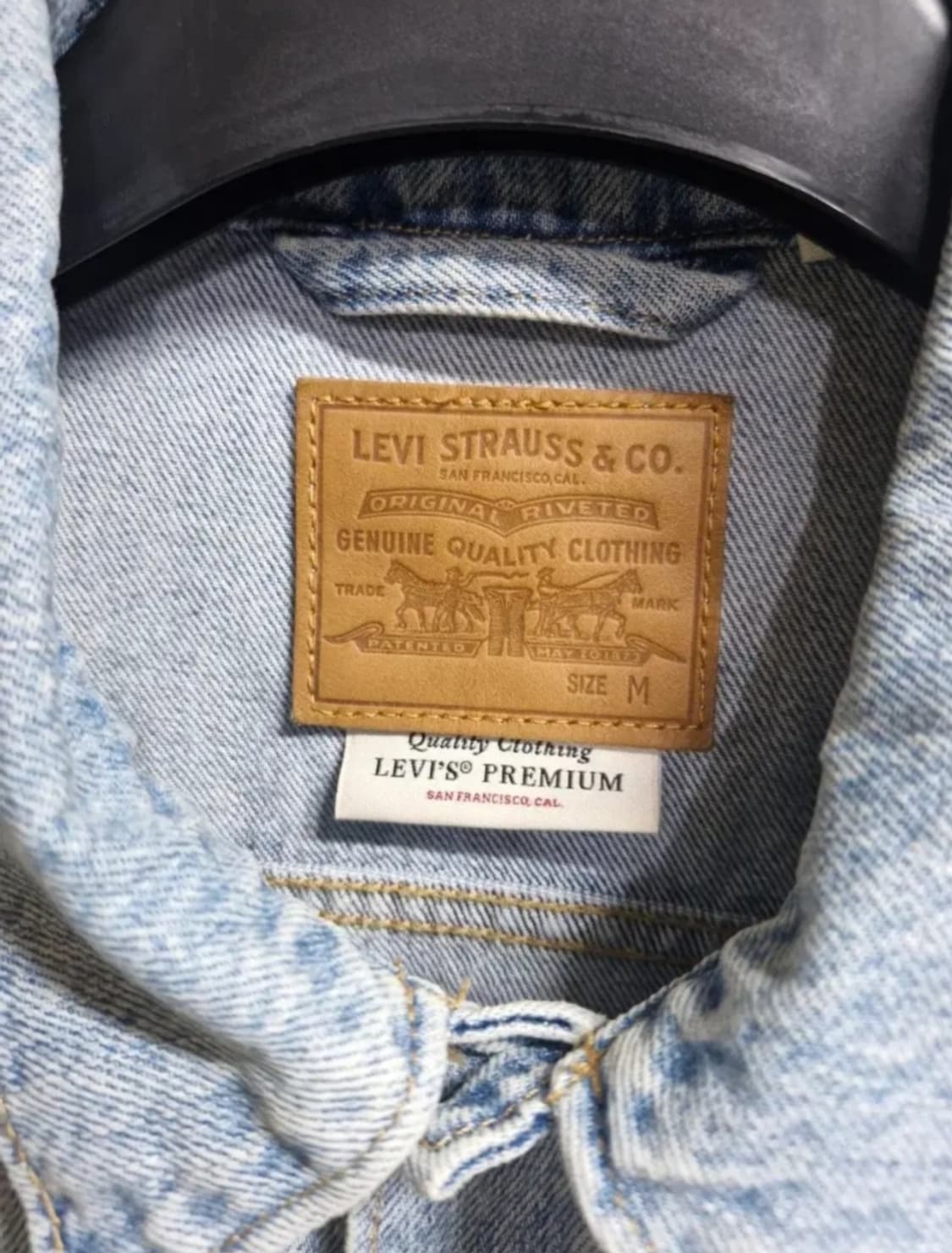 리바이스 프리미엄 트러커 데님자켓 M (워터리스) / 상태최상급 상품이미지5