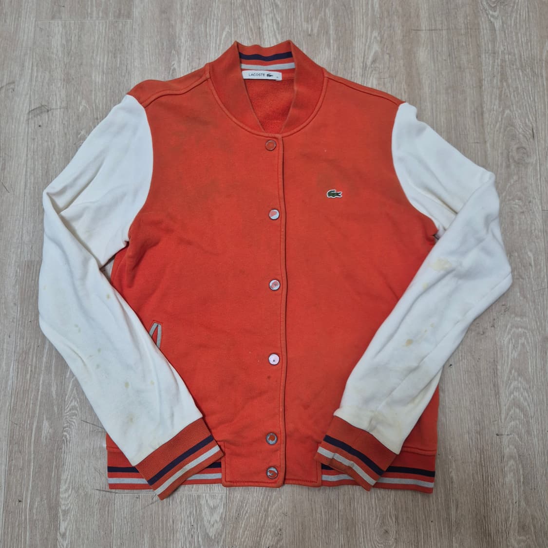 라코스테 로고 와펜 스타디움 자켓 상품이미지1