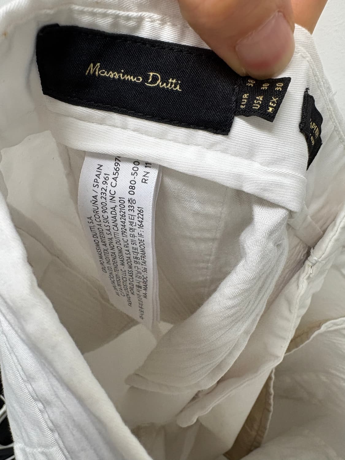 새상품 Massimo Dutti  테이퍼드 핏 팬츠 30 상품이미지8