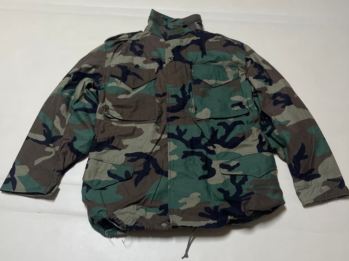 미군 오리지날 M65 필드 자켓 우드랜드 카모 M-R 상품이미지1