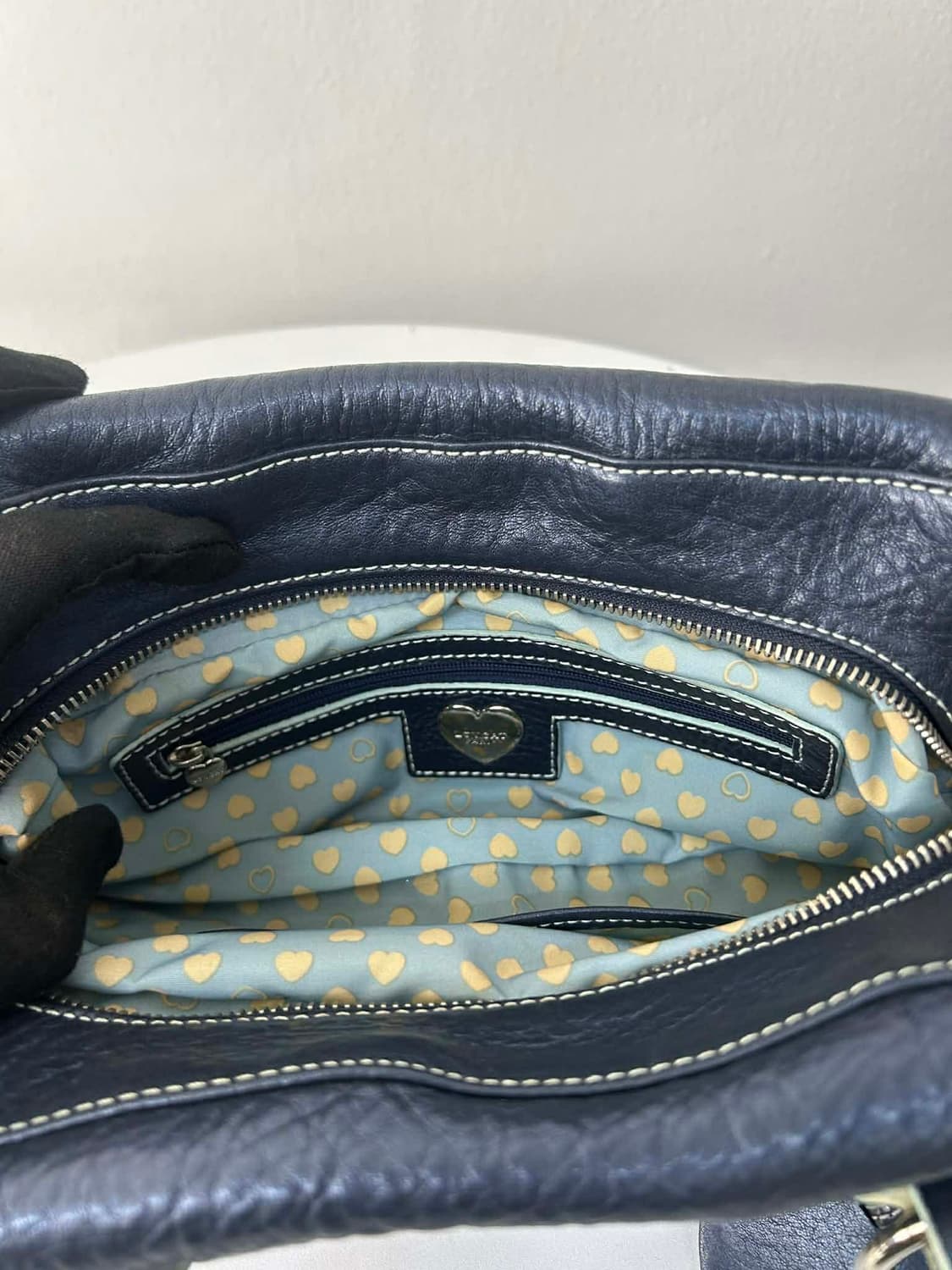 러브캣 하트 참 은장 플랩 보스톤 토트백 상품이미지6