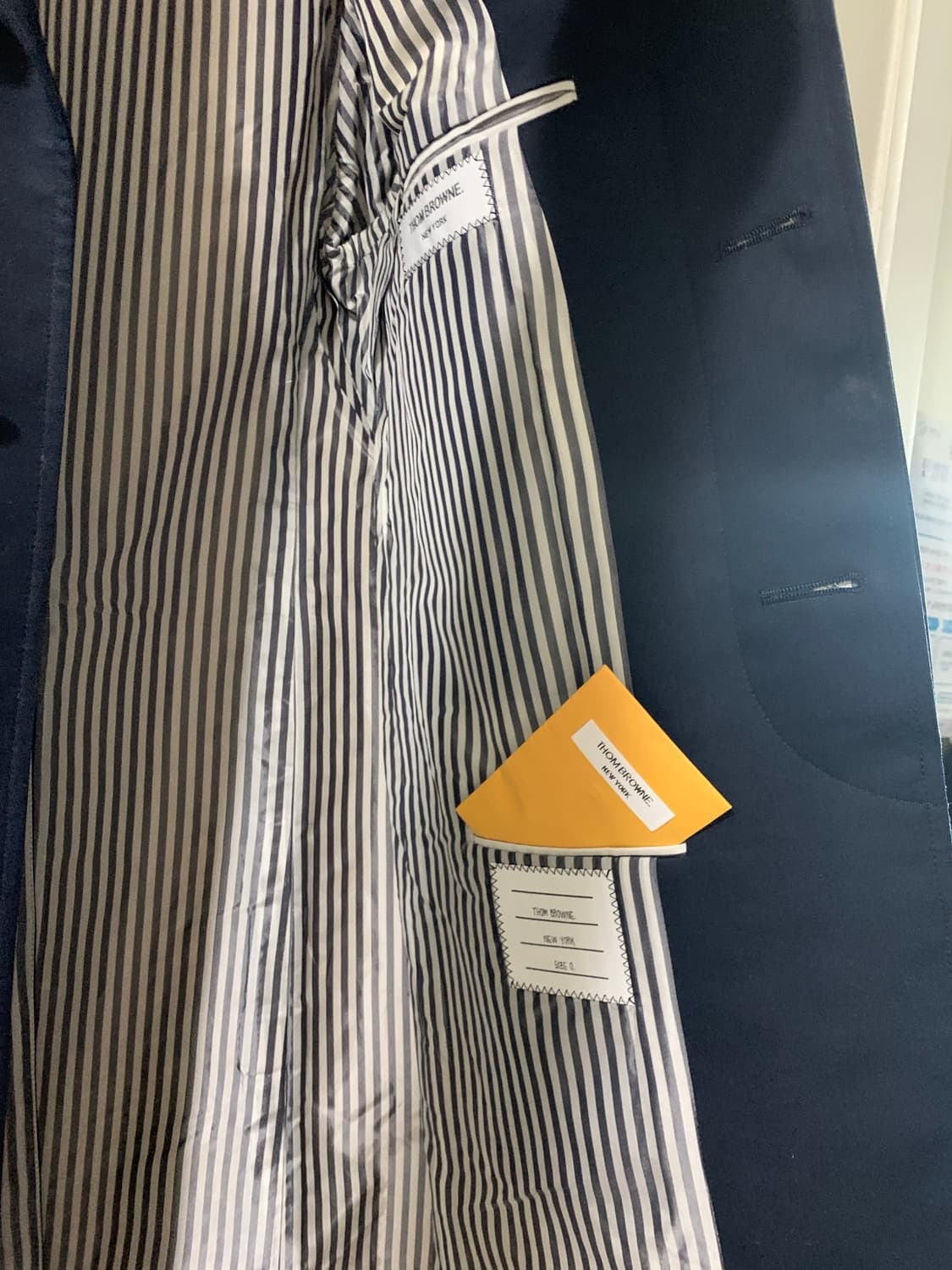 톰브라운 / 네이비 금장 매킨토시 맥 코트 / 0 (95~100) 상품이미지2