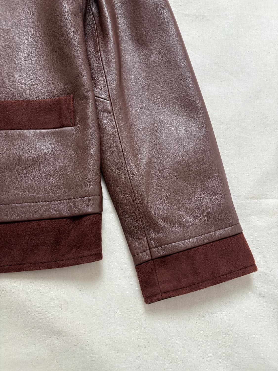 brown sheepskin leather jacket 상품이미지4