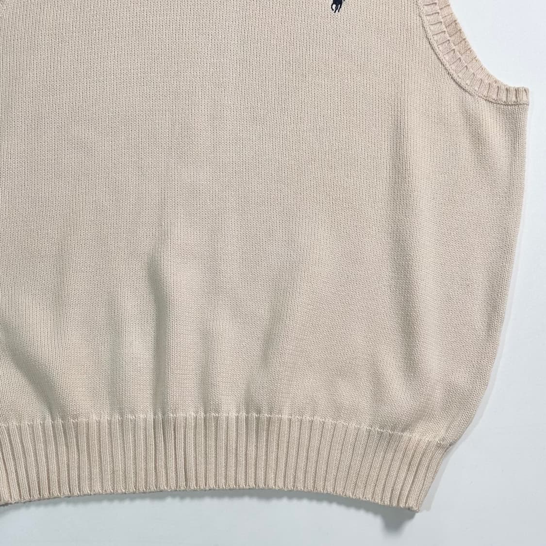 폴로 랄프로렌 아이보리 코튼 니트조끼  상품이미지3