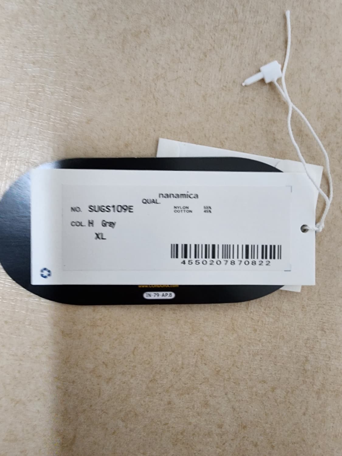 나나미카 버튼 다운 윈드 셔츠 스트라이프 그레이 XL 상품이미지8