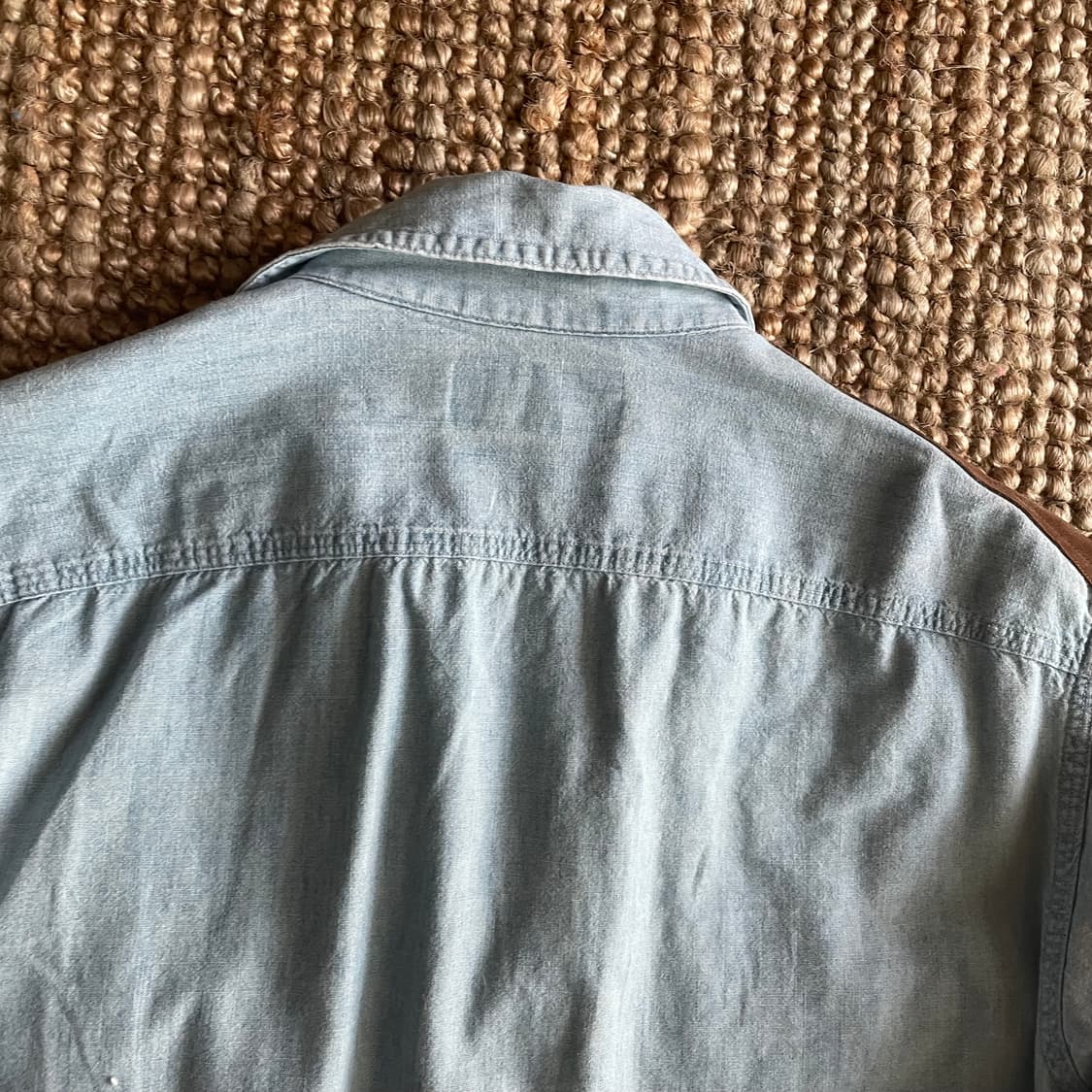 폴로 랄프로렌 스웨이드 패치 워크셔츠 상품이미지8