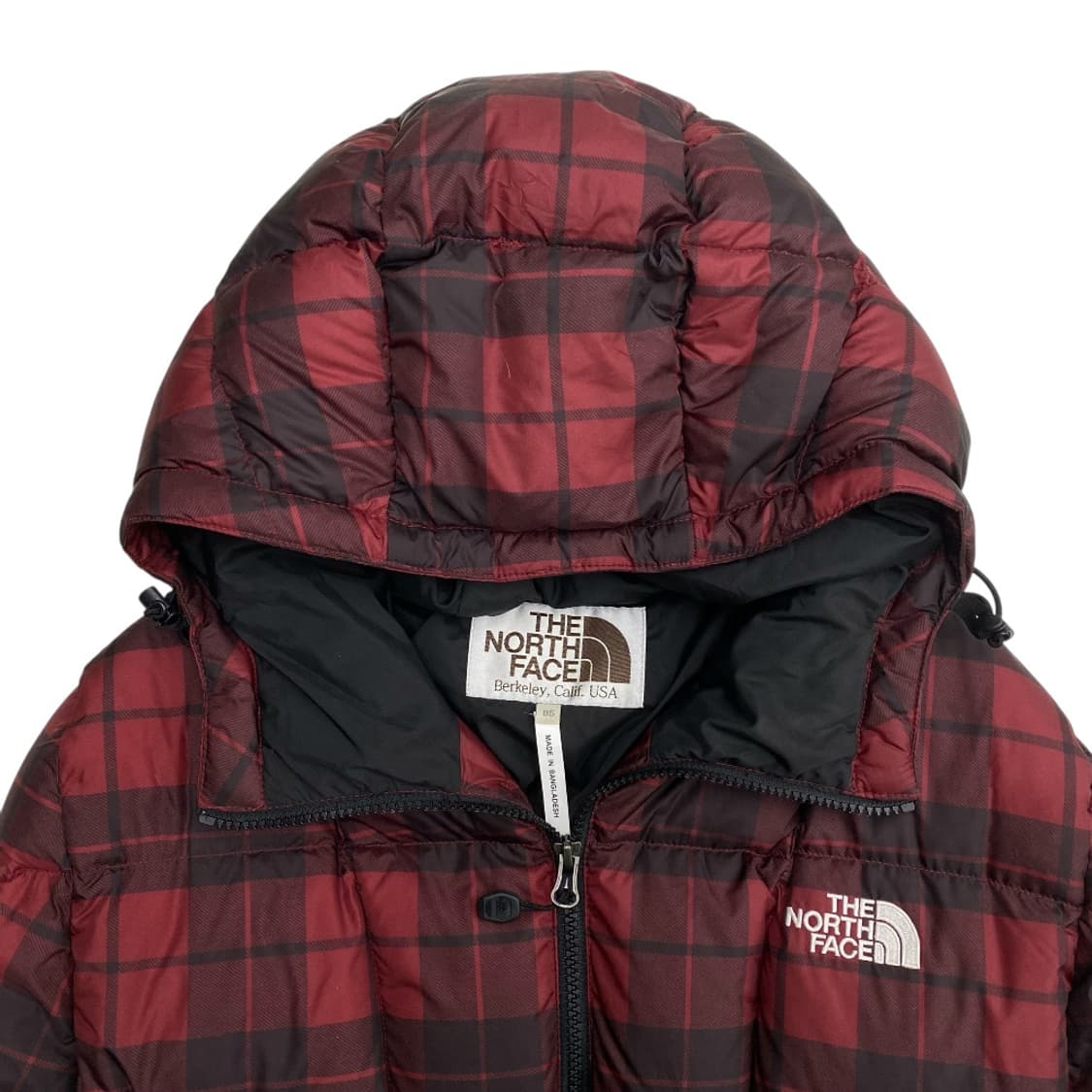 노스페이스 레드 체크패턴 케이프 패딩 85 상품이미지6