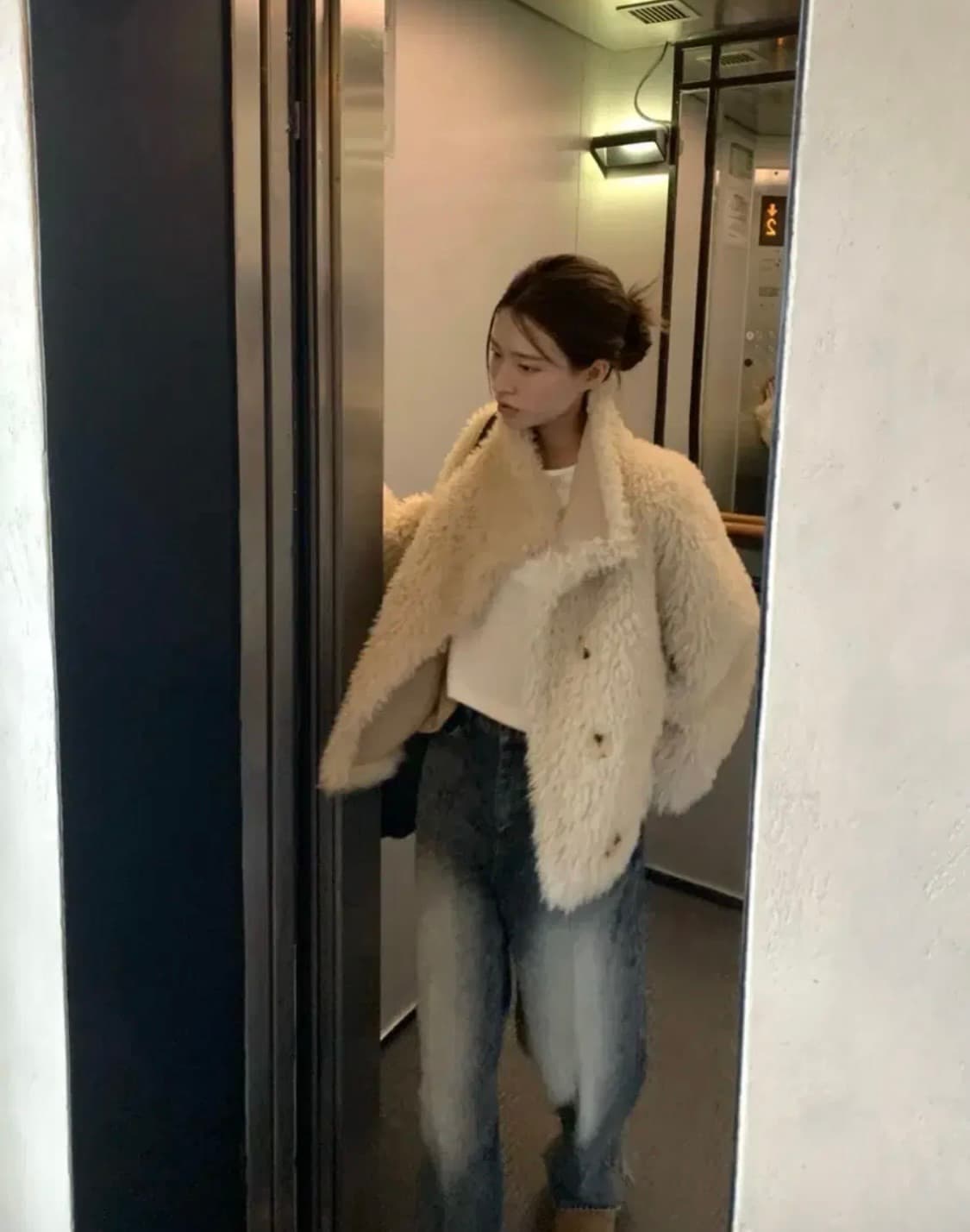 뽀글이 무스탕 겨울 퍼 자켓 상품이미지2