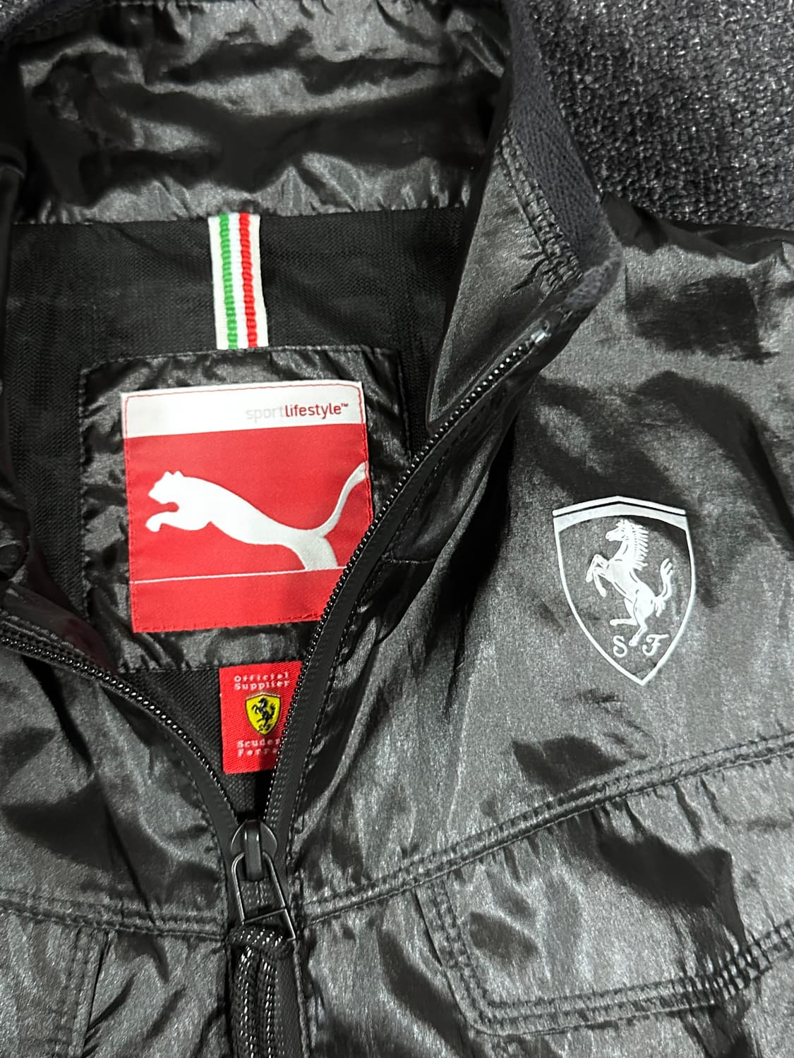 Ferrari x Puma Scuderia 페라블랙 블루종 레이싱 자켓 상품이미지5