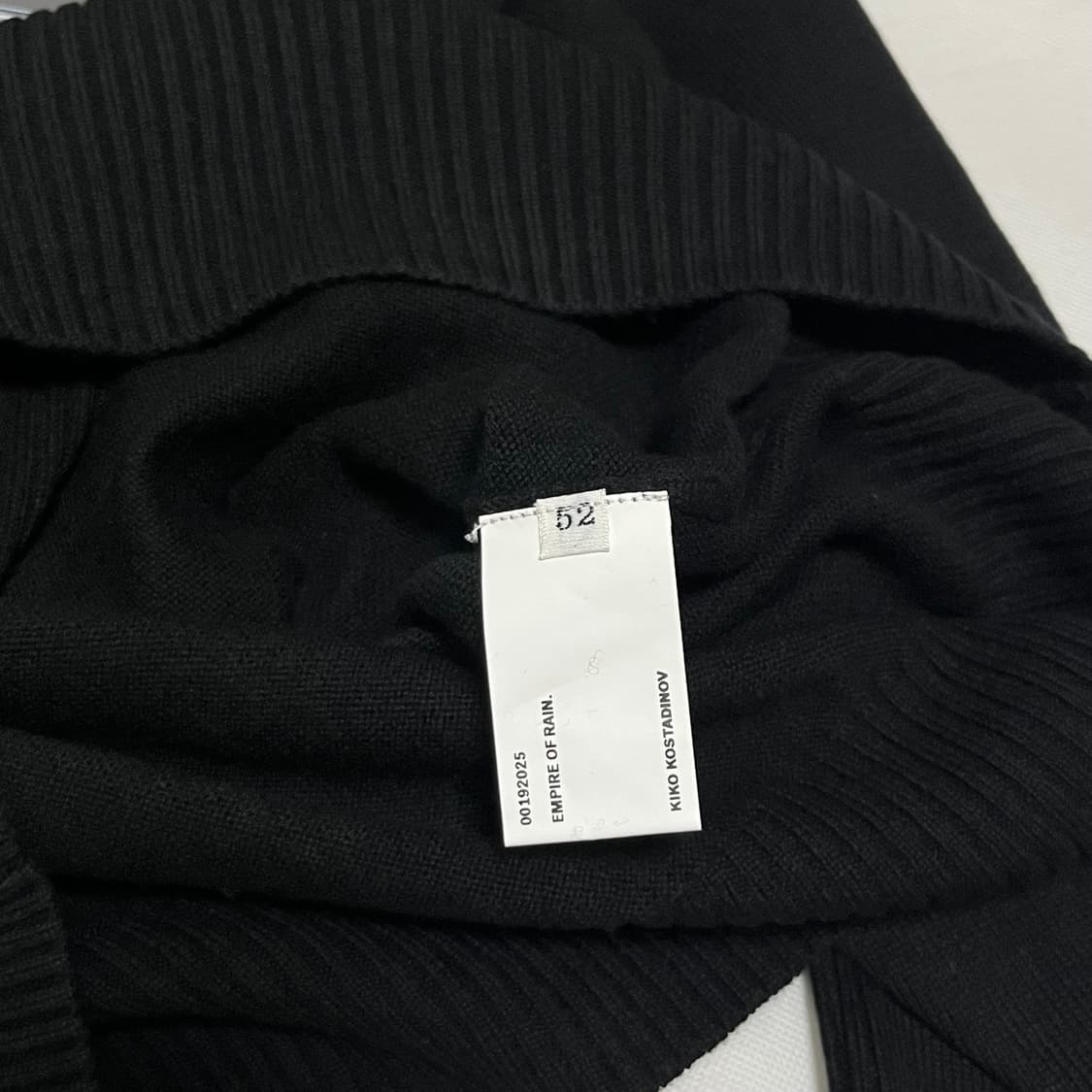[52]키코 코스타디노브 25fw VIG 멀티 카라 니트/블랙 상품이미지4
