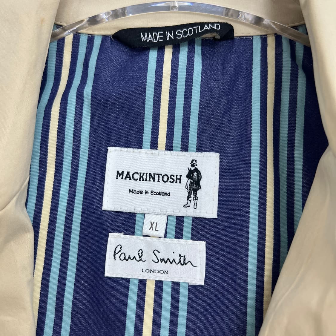 폴스미스 X 맥킨토시 베이지 맥코트 XL 상품이미지3