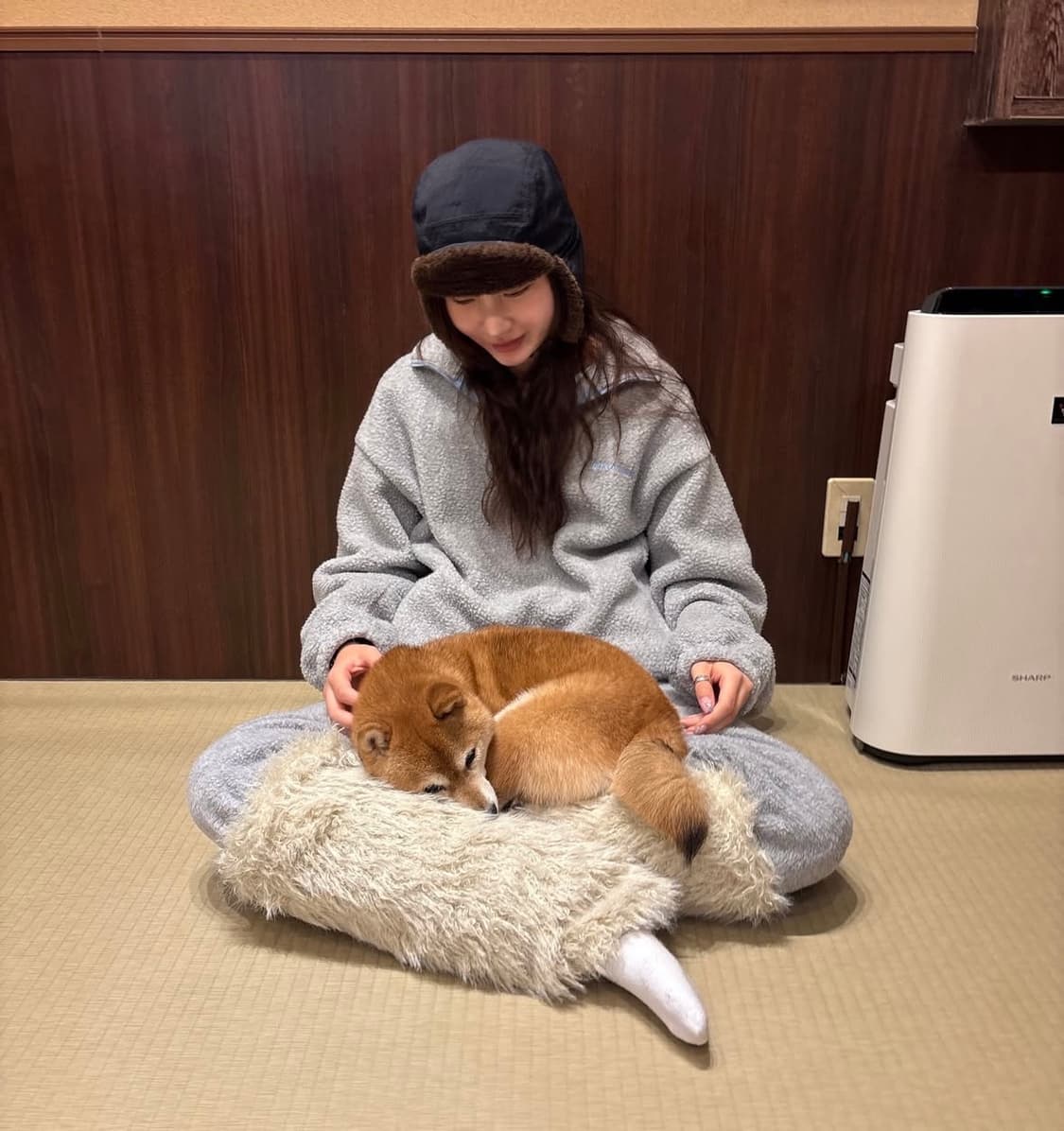 러브바이무드 홈커밍 플리스 셋업 그레이 상품이미지3