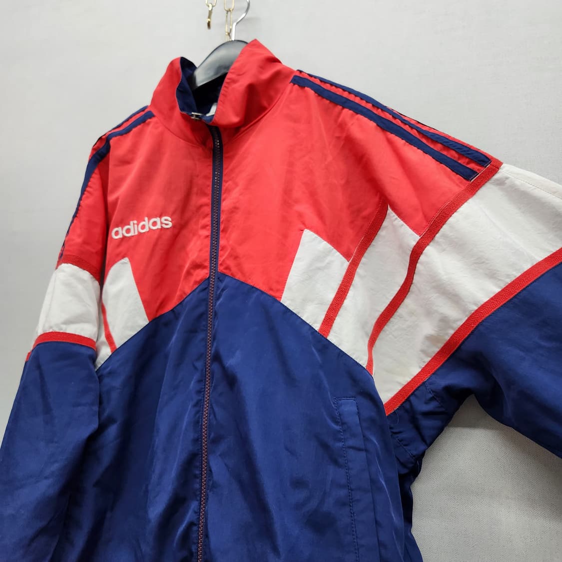 올드스쿨 아디다스 배색 오버핏 바람막시 95(2XL) 상품이미지3