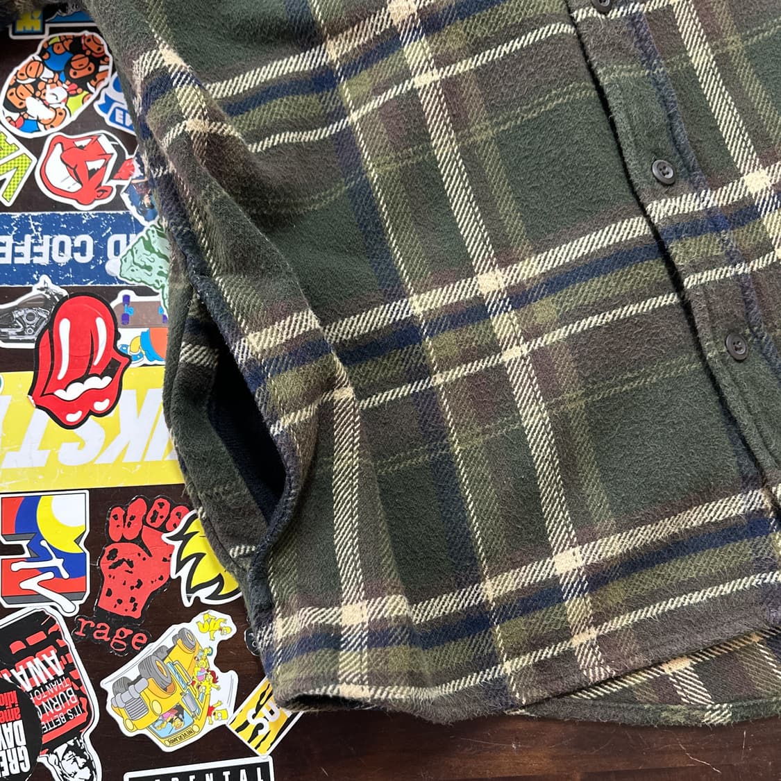 오르비스 체크 플란넬 셔츠 자켓 L 상품이미지6