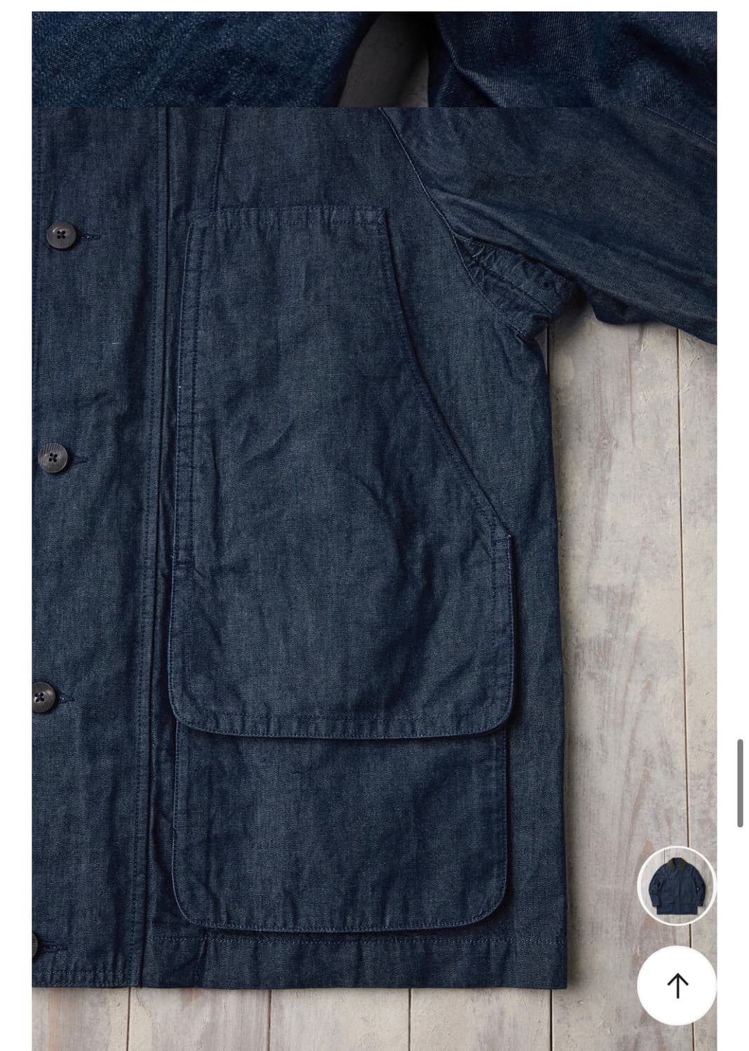 FFC x DOCUMENT 헨리코튼 워시드 데님 필드 자켓 상품이미지8