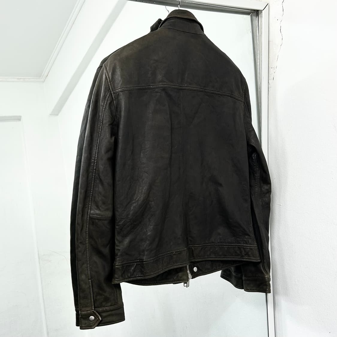 올세인츠 양가죽 투웨이 바이커 자켓 상품이미지5