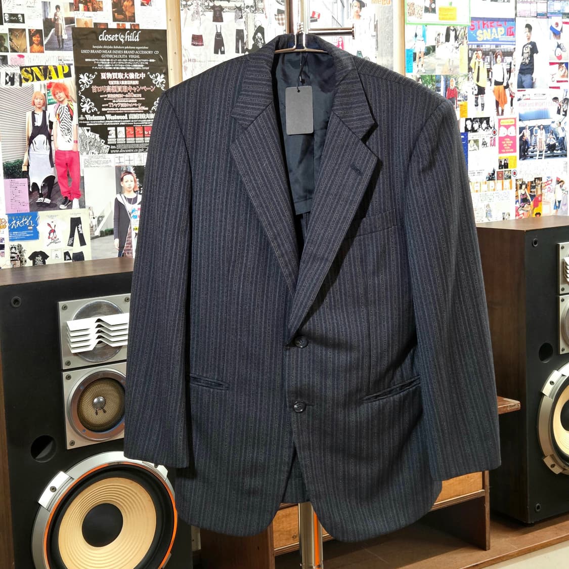 JPN 에스닉 스트라이프 네이비 블레이저 상품이미지2