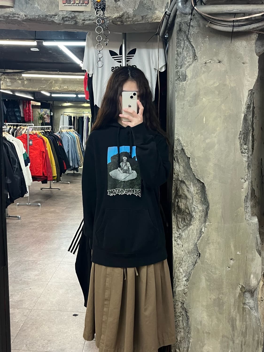 퍼킹어썸 서펀드 온더 마운트 후드티 블랙 M #csz2270   상품이미지2