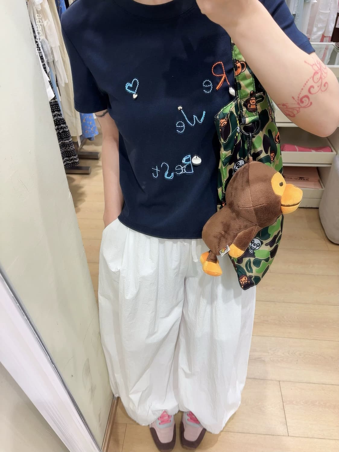 BAPE PLUSH DOLL TOTE BAG 베이프 베이비 마일로 플러시 상품이미지10