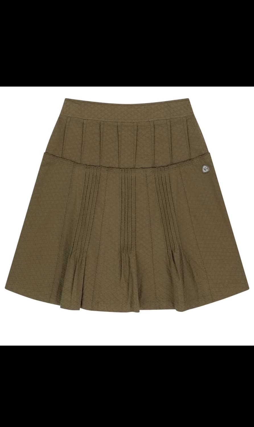 코이세이오 플라워 핀턱 스커트 브라운 상품이미지1