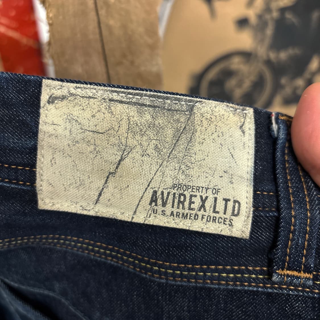 00s 아비렉스 Y2K 밀리터리 베이스 멀티포켓 데님팬츠 N997   상품이미지8