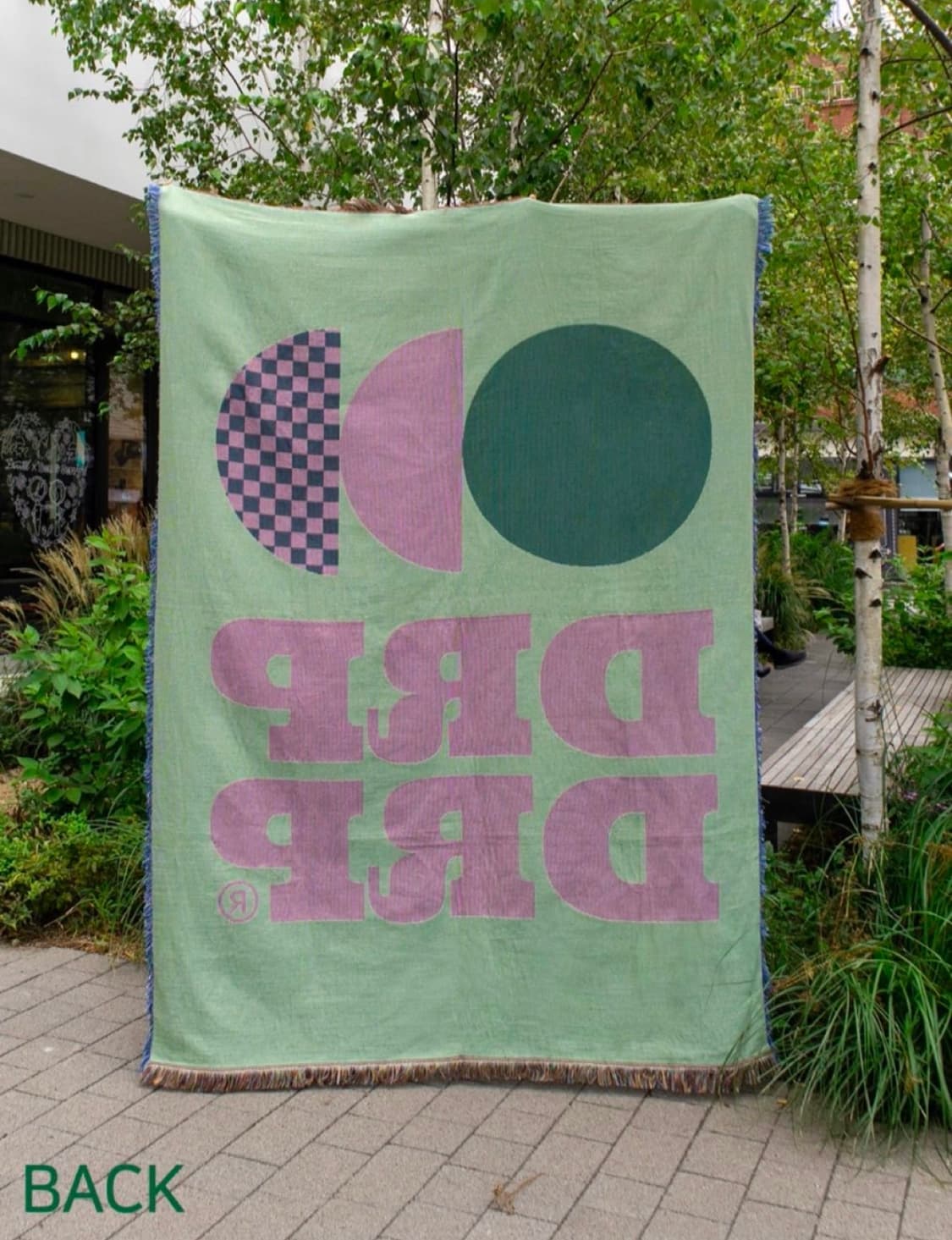 [새상품] 드롭드롭드롭 인앤아웃 멀티블랭킷 FRUITY HALF MOON 상품이미지1