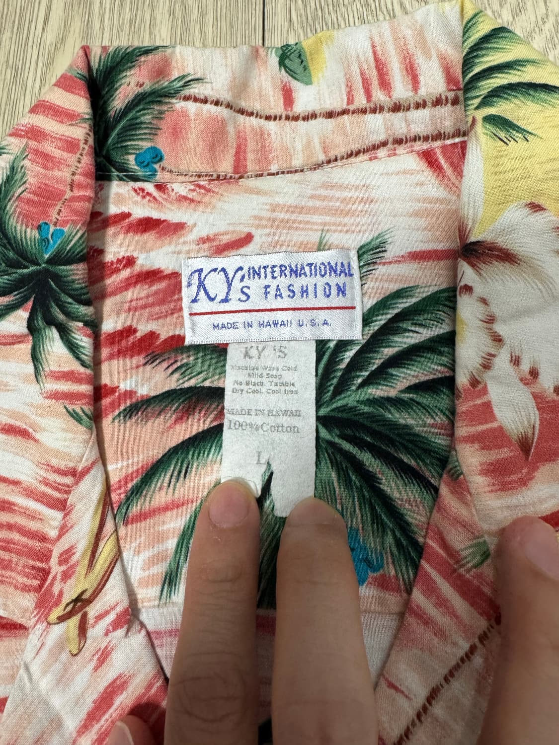 90s KY's 인터내셔널 하와이안 셔츠 하와이제 미국제 상품이미지4