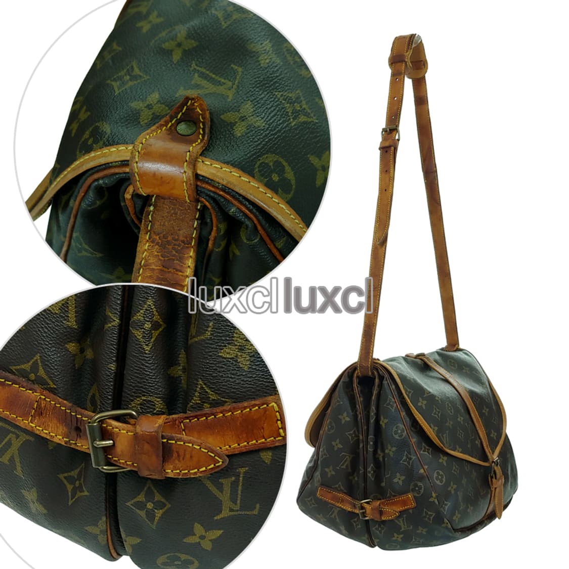 [정품] 루이비통 모노그램 소뮤르 35 말레티에 남녀 공용 크로스백 상품이미지5