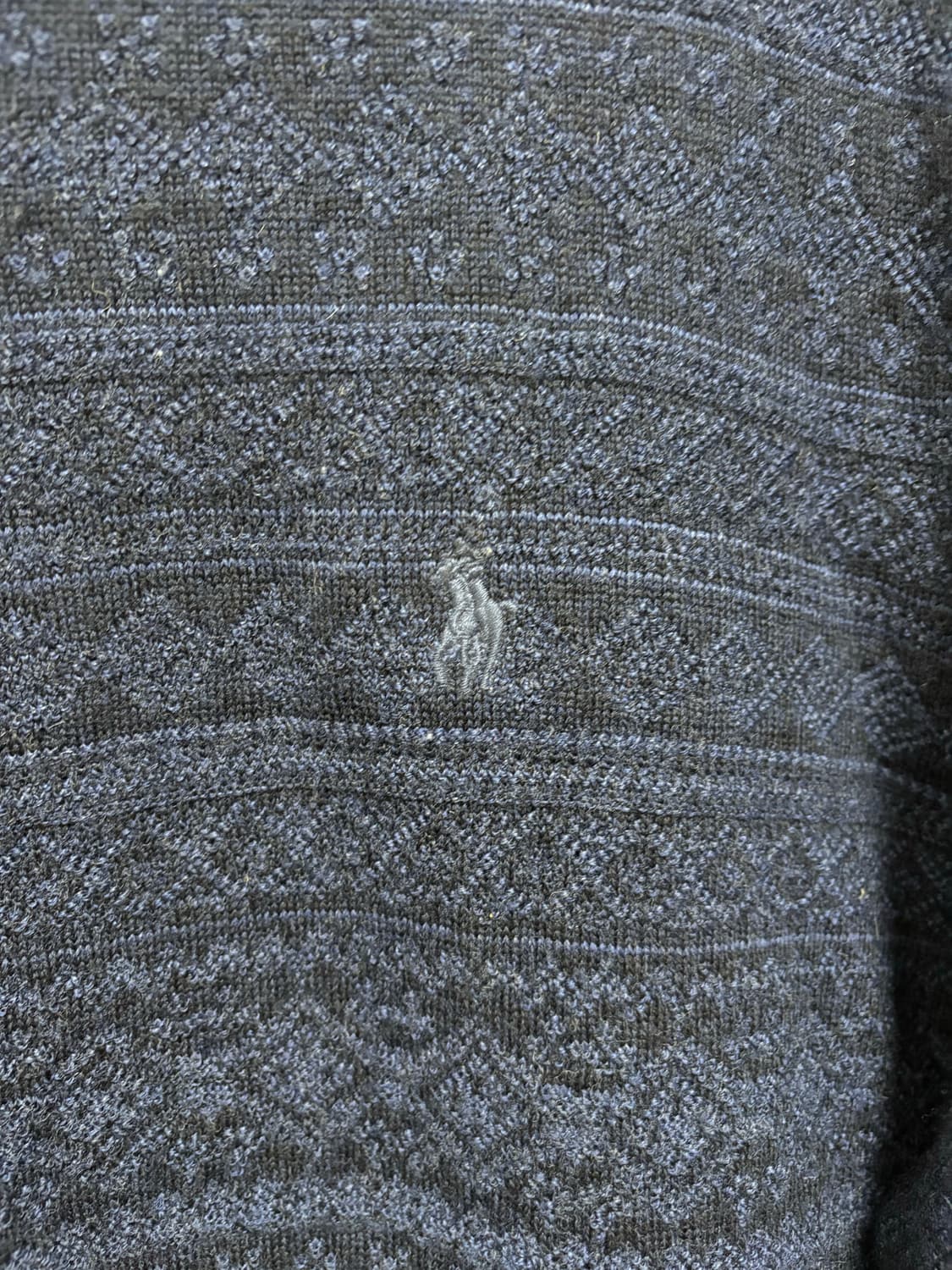 폴로 엑스트라파인 메리노울 패턴니트L/105/네이비 상품이미지4