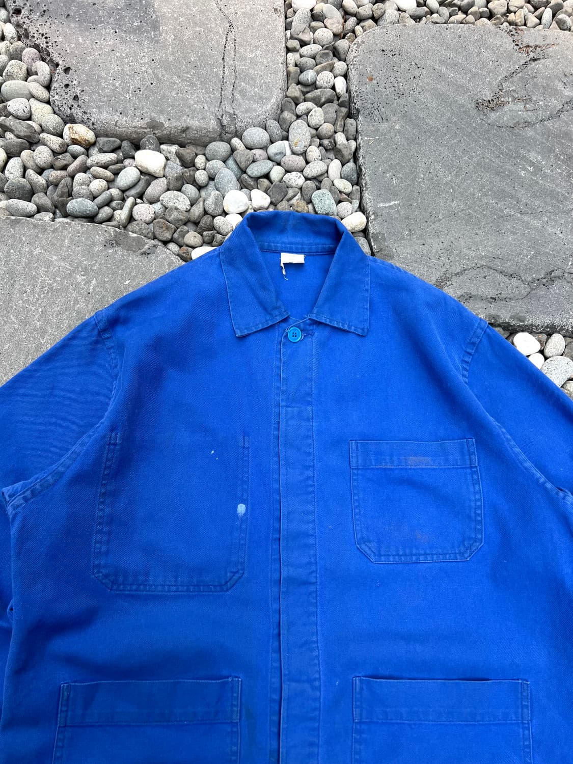 OLD VINTAGE WASHING BLUE FRENCH 프렌치워크자켓 상품이미지5