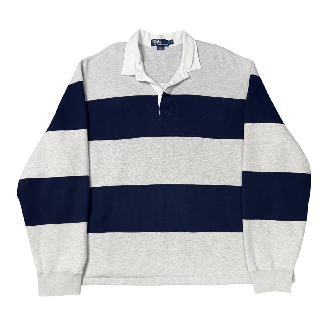 (XXL) 폴로 랄프로렌 단가라 럭비 티셔츠 그레이네이비 상품이미지1