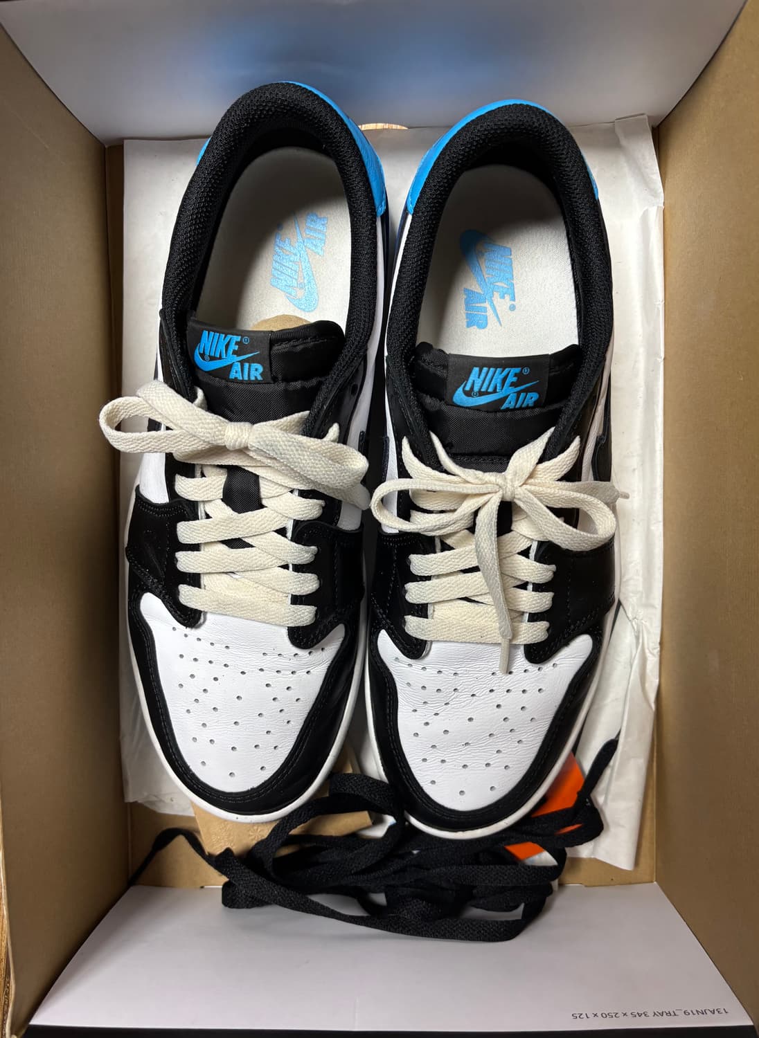 나이키 조던 로우 블랙 앤 다크파우더 블루 280 상품이미지1