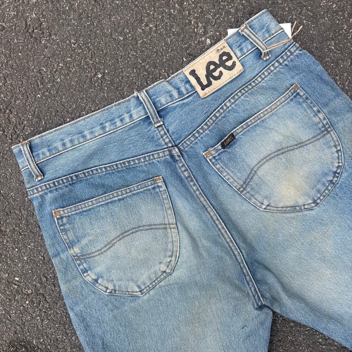 일본 리 컷오프 하프 데님 팬츠 상품이미지8