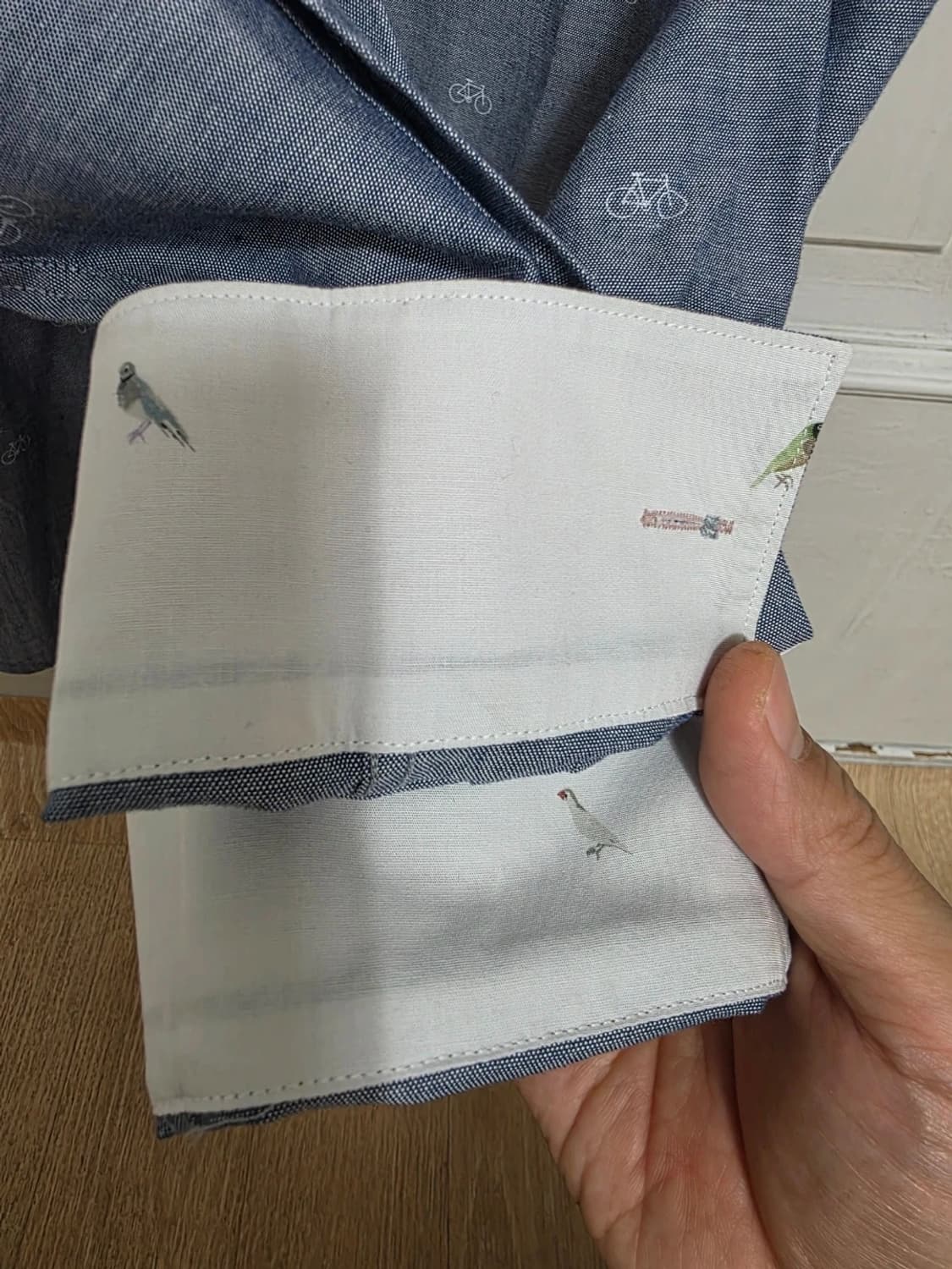 폴스미스 자전거 패턴 샴브레이 셔츠 95 상품이미지4