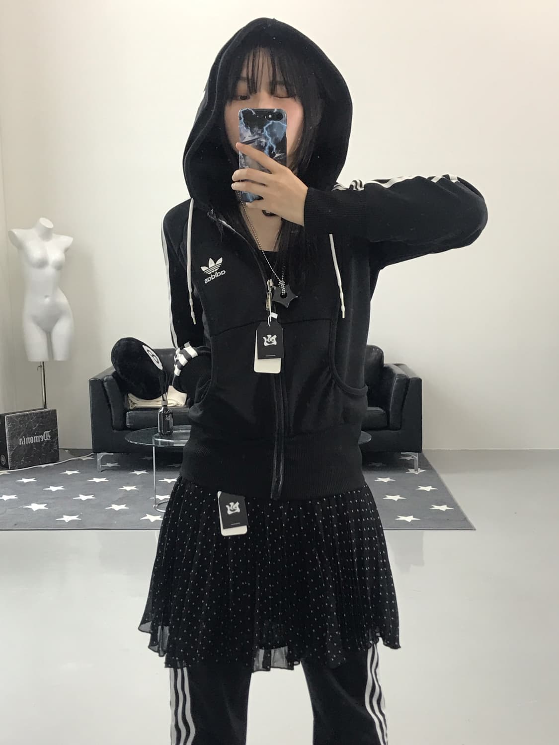 Adidas Black Pocket Girl Codiset(3pc) 상품이미지2