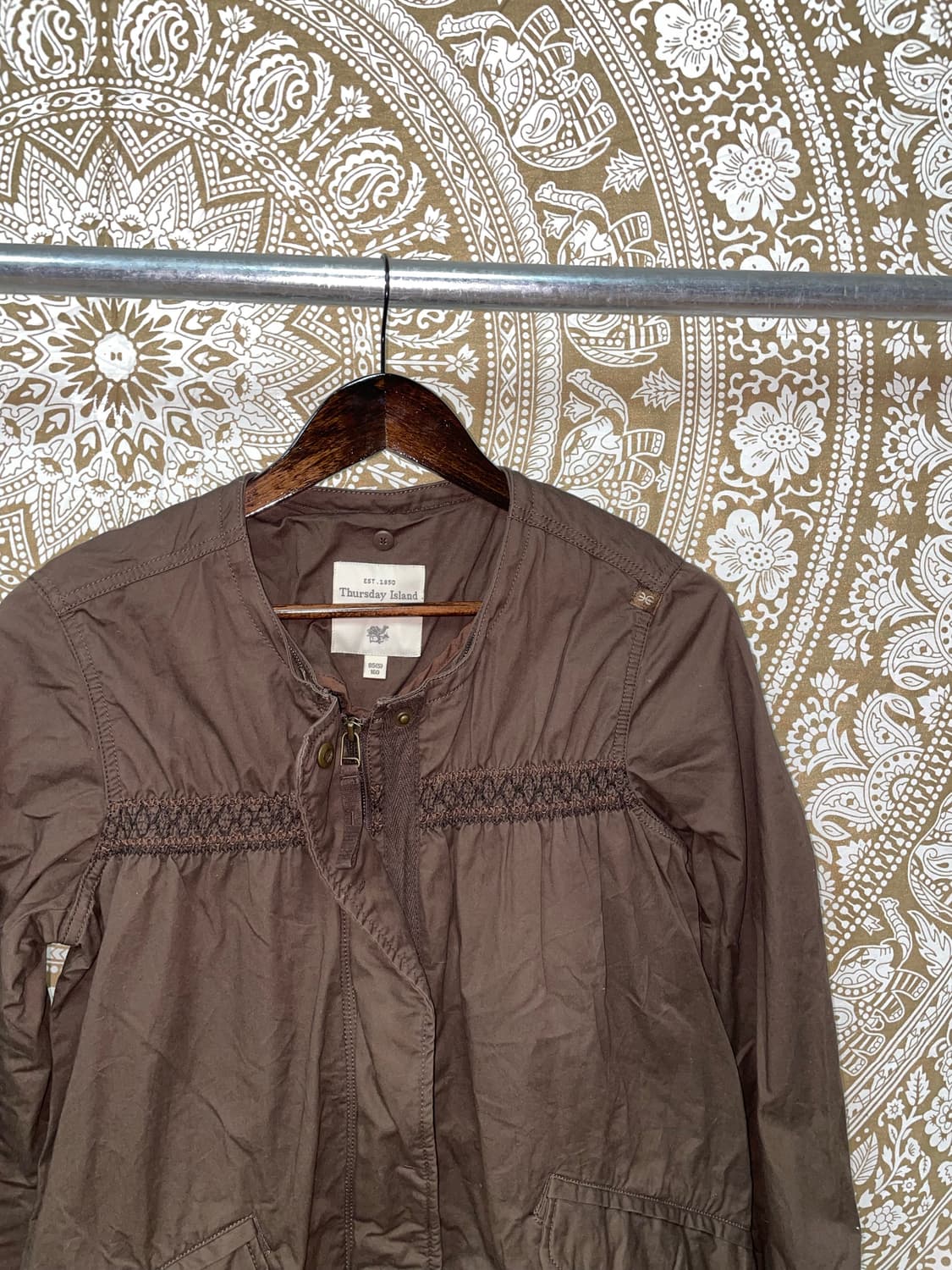 썰스데이아일랜드 여성 에스닉 롱 야상자켓  상품이미지5