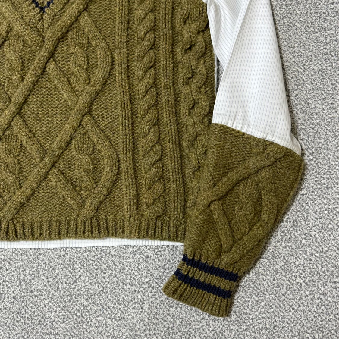 메종 마르지엘라 브이넥 셔츠 니트 여성용 상품이미지8