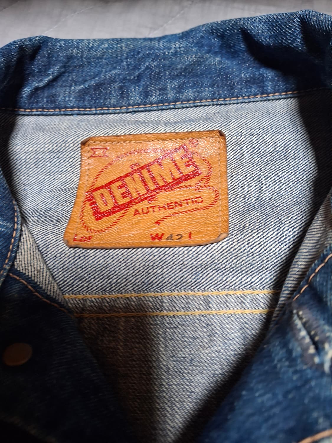 denime 드님 2세대 셀비지 데님 트러커 자켓 상품이미지8