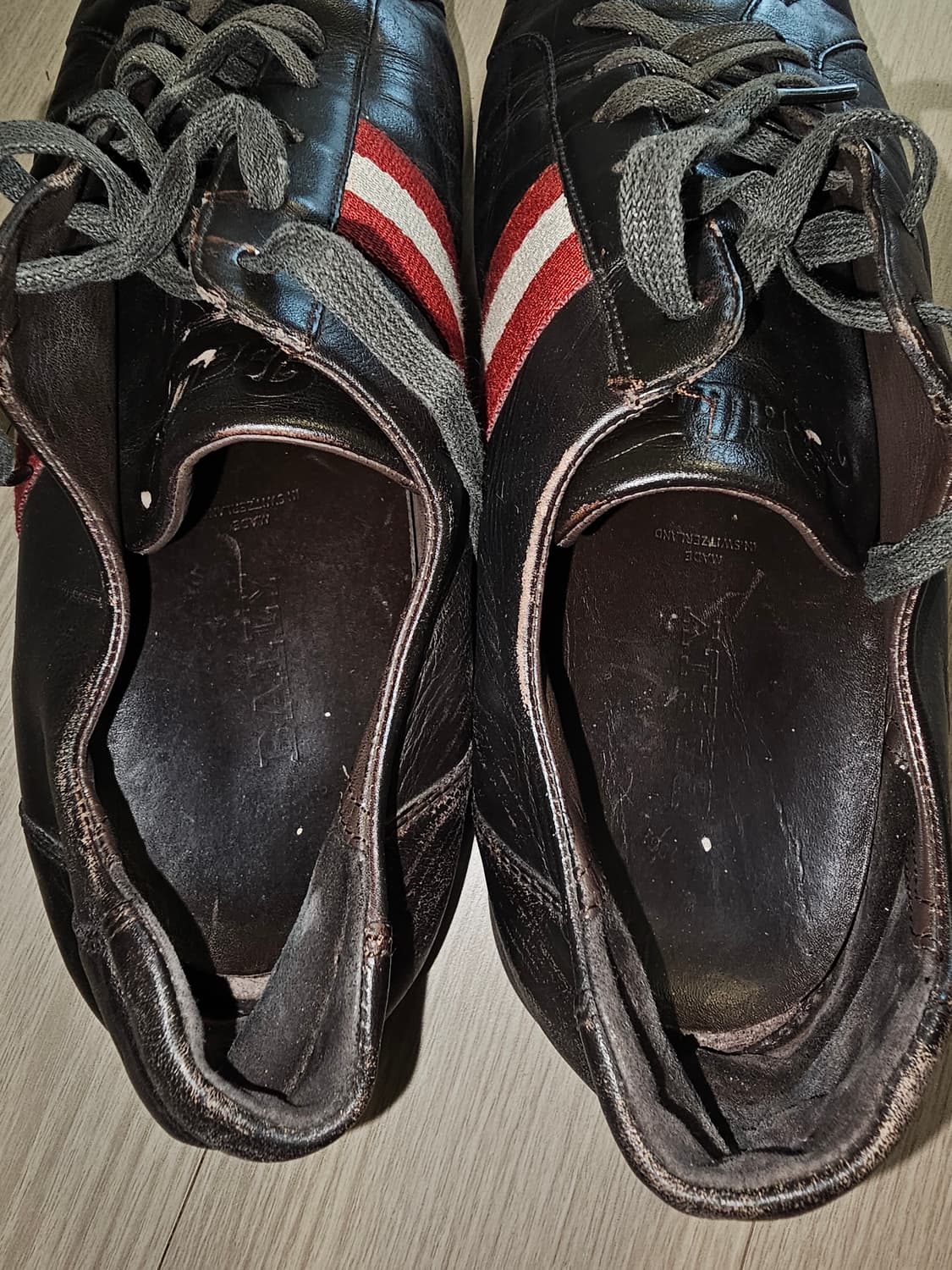발리 Bally stam 브라운가죽 스니커즈 상품이미지6