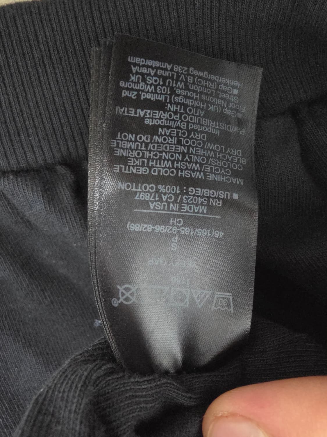 이지갭 도브 후드 s 워시드 블랙 yeezy gap 발렌시아가 상품이미지5