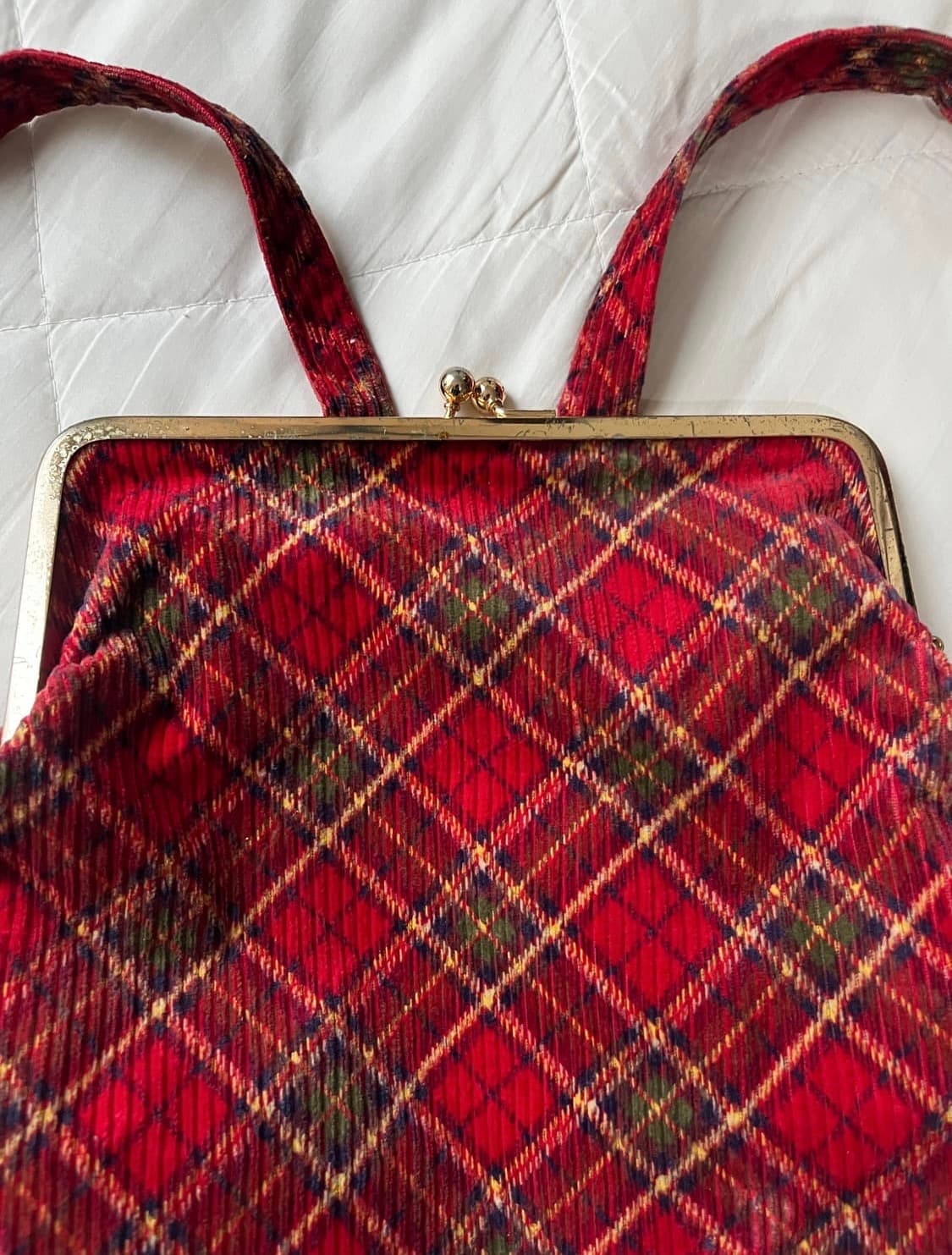 캐캐체깔 대장템 )) 타탄체크 가마구치 백팩 상품이미지2