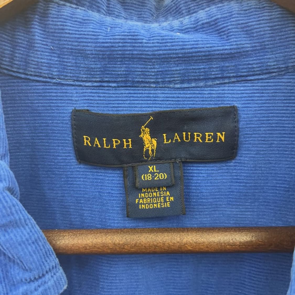 폴로 랄프로렌 올드스쿨 빈티지 코듀로이 골덴 셔츠 XL C07814 상품이미지5