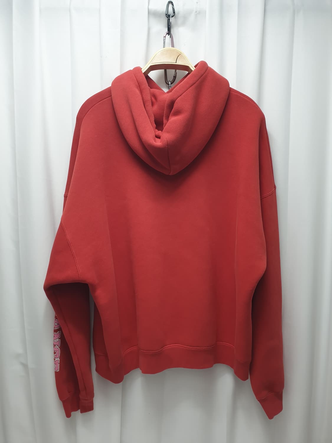 발렌시아가 레드 로고 후드티 2사이즈 상품이미지2