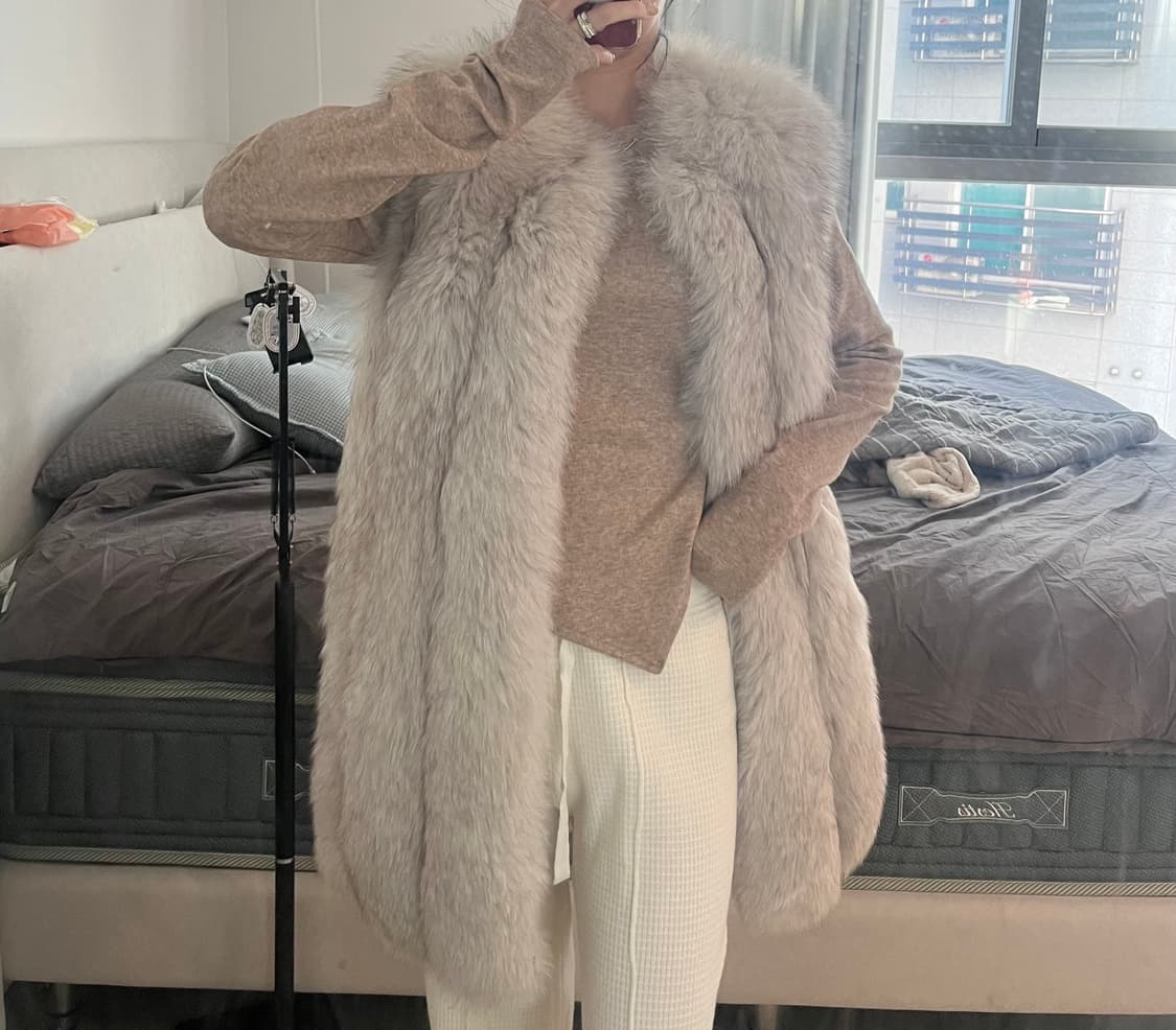 사가폭스 퍼베스트 퍼코트 상품이미지1