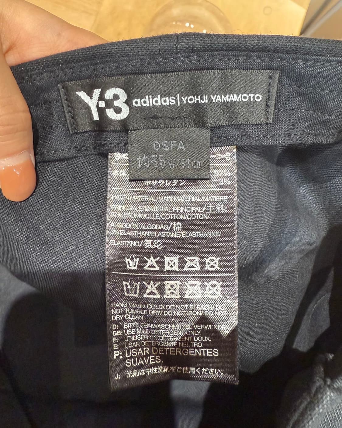 y3 블랙 로고 볼캡  상품이미지7
