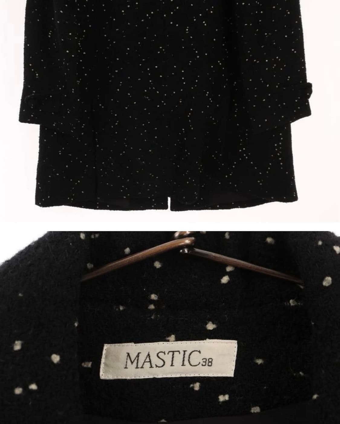 빈티지 도트 울 자켓 상품이미지3