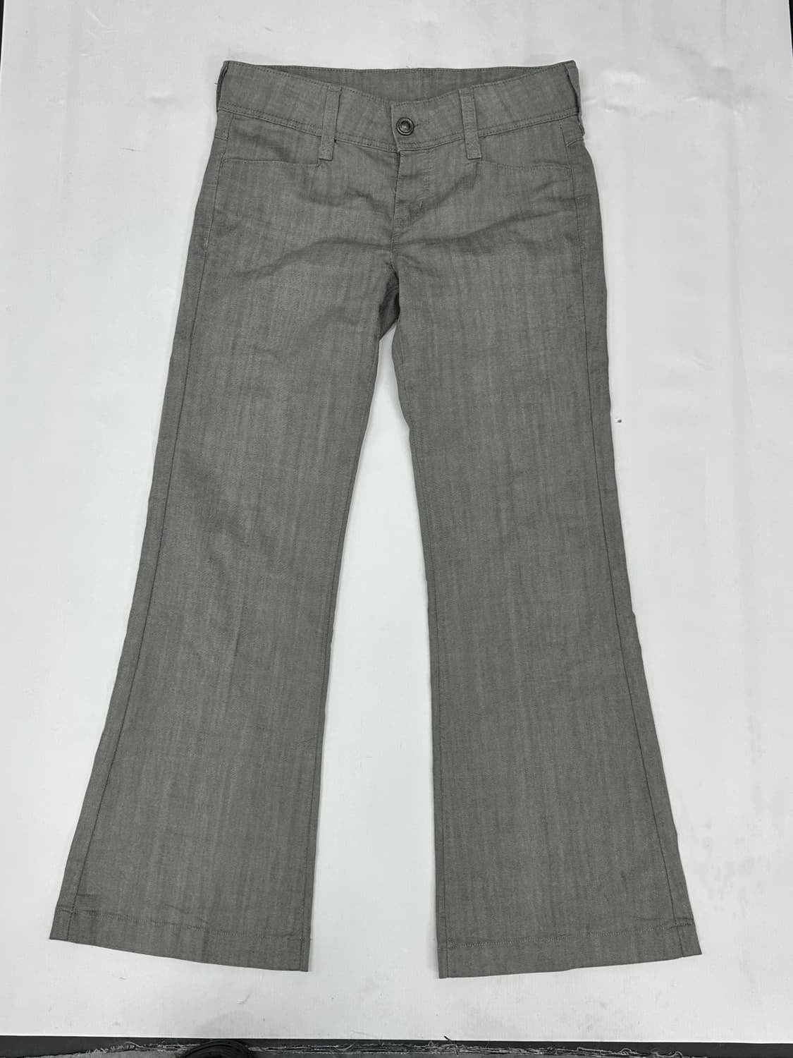 ⭐️로우라이즈 그레이 부츠컷 펑크 팬츠⭐️ y2k 일본 빈티지 보헤미안 상품이미지2