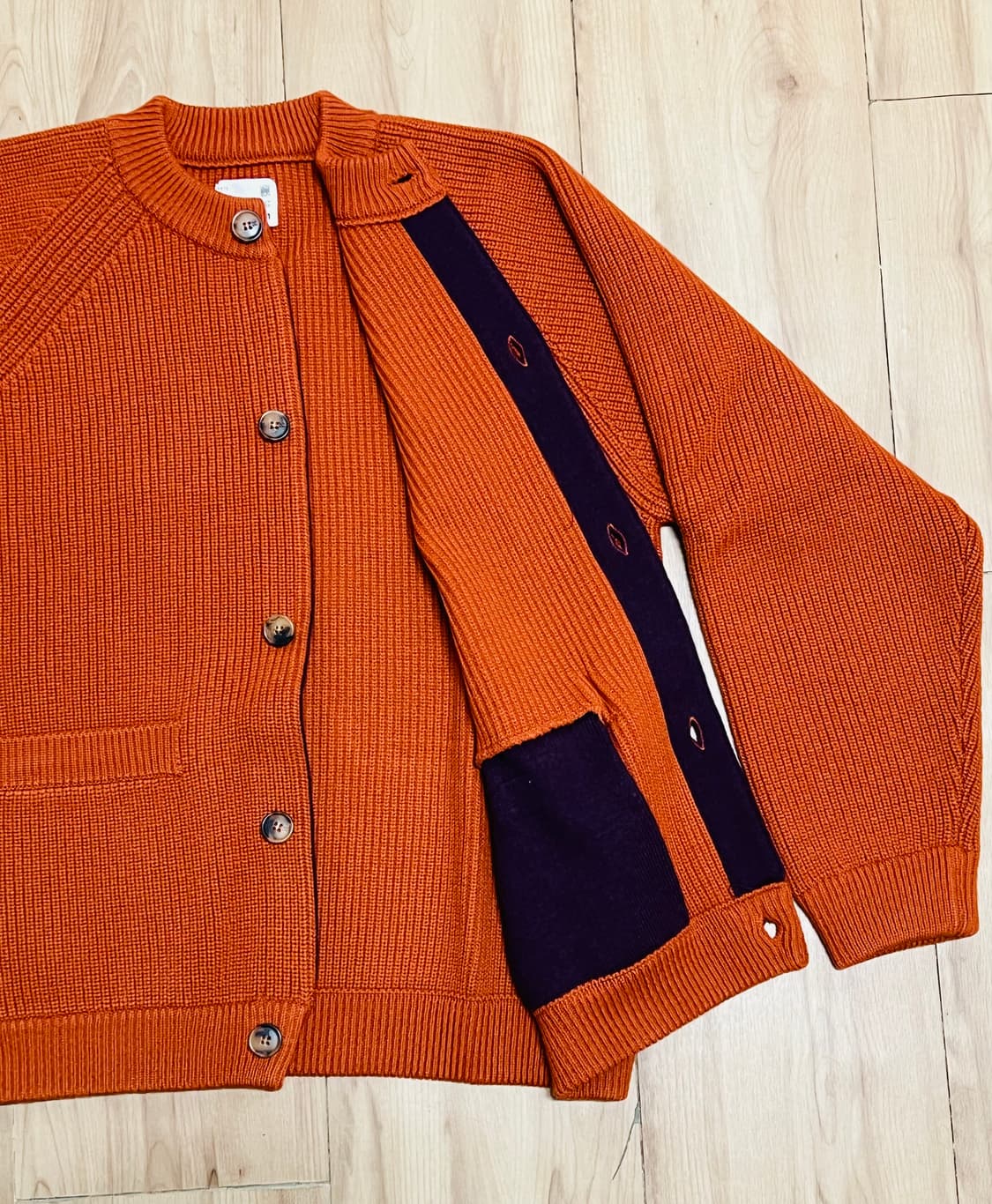 Horlisun 홀리선 아네뜨 가디건 오렌지 M 상품이미지3